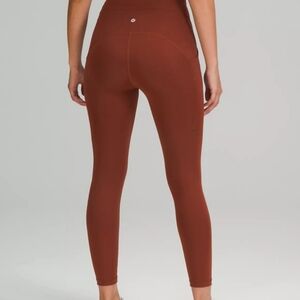 Women's Burgundy High-Waisted Leggings